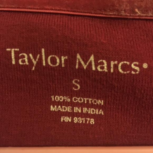 Red fitted long sleeve shirt - Picture 2 of 3